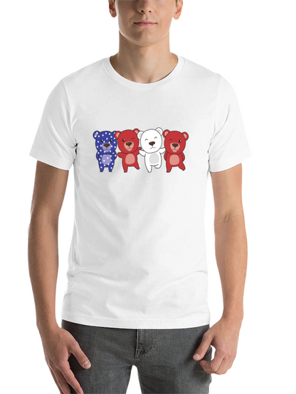 Patriotic Bears Graphic T-Shirt