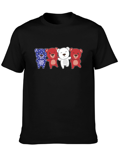 Patriotic Bears Graphic T-Shirt