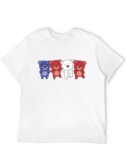Patriotic Bears Graphic T-Shirt