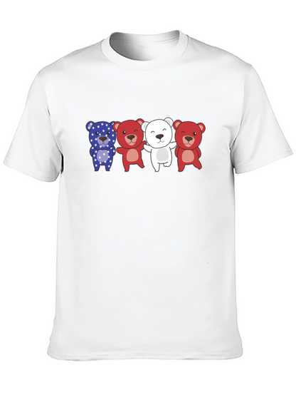 Patriotic Bears Graphic T-Shirt
