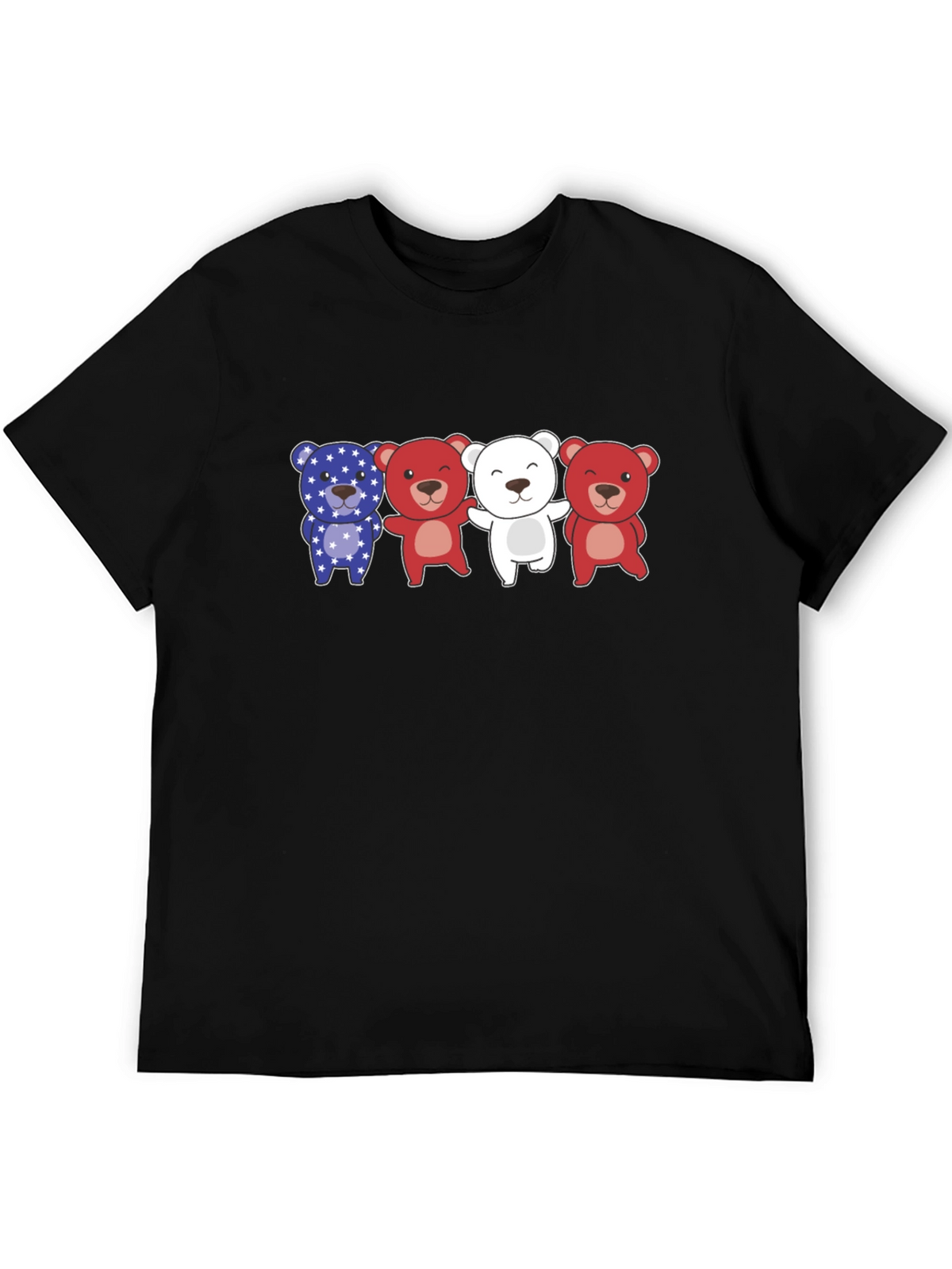 Patriotic Bears Graphic T-Shirt