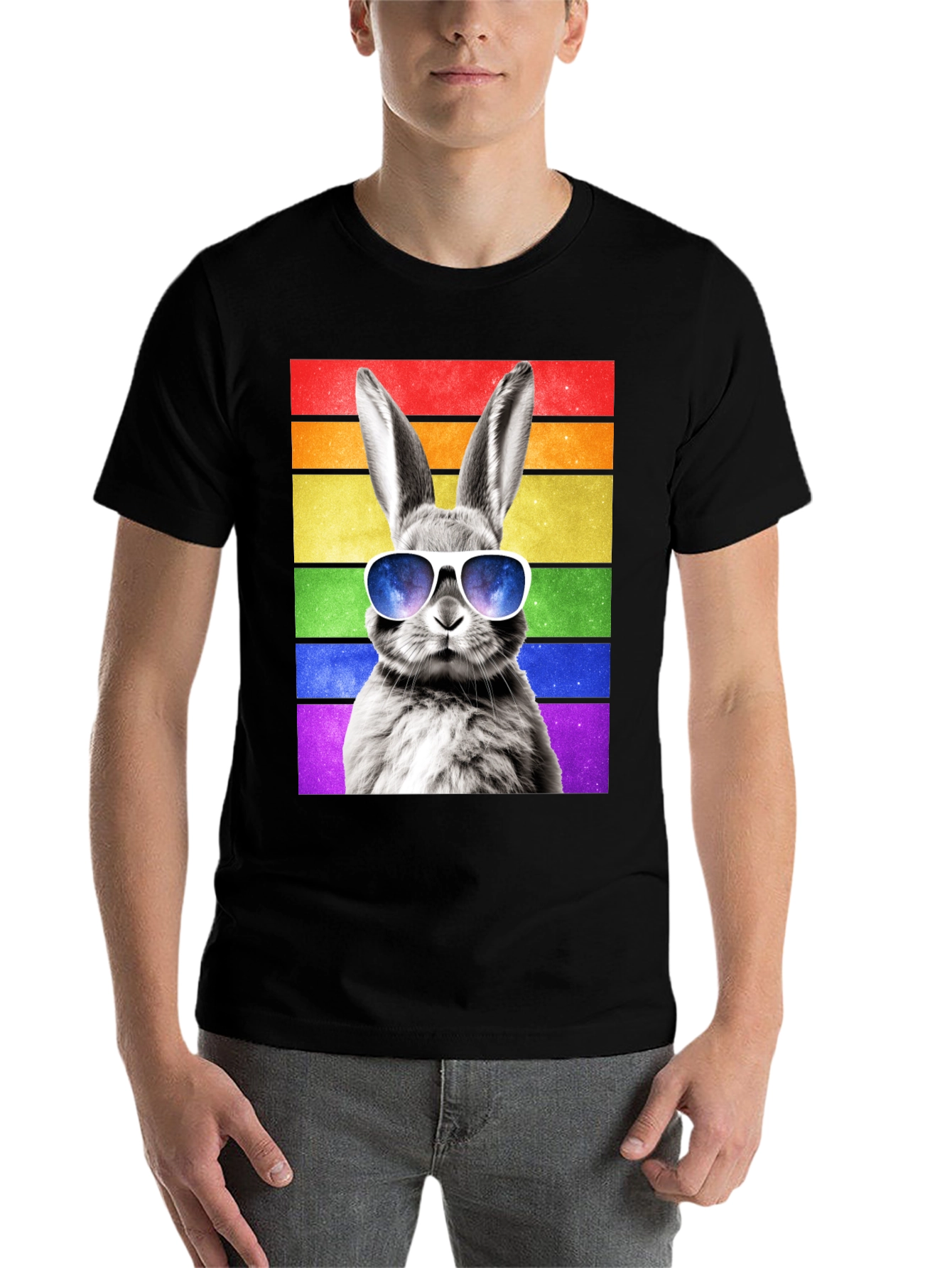 Rainbow Bunny Graphic Tee