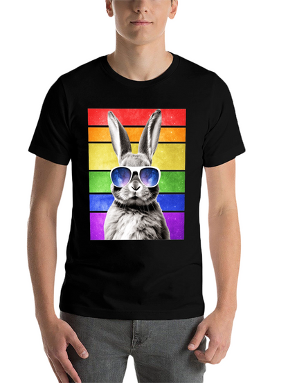 Rainbow Bunny Graphic Tee