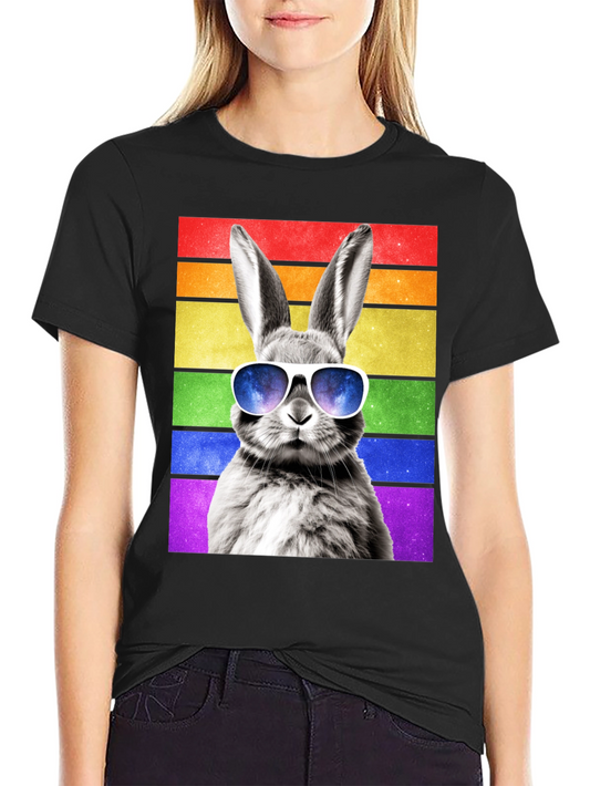 Rainbow Bunny Graphic Tee