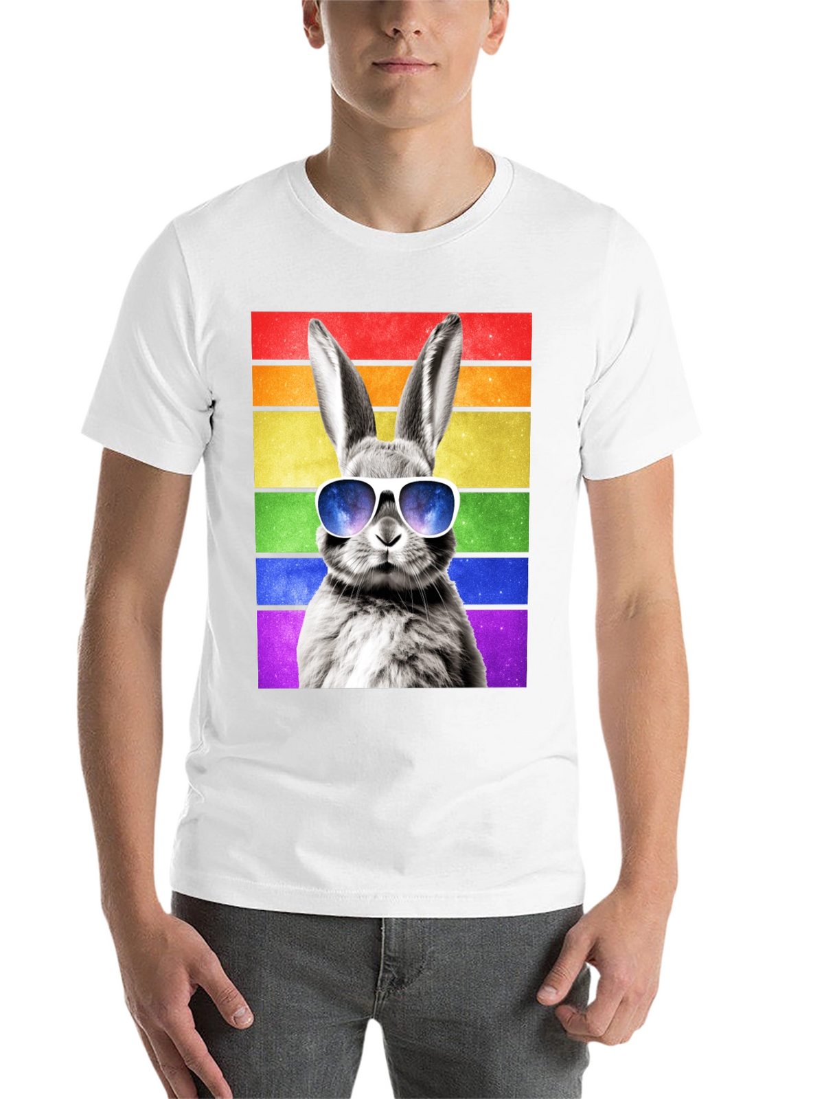 Rainbow Bunny Graphic Tee