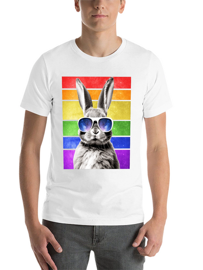 Rainbow Bunny Graphic Tee