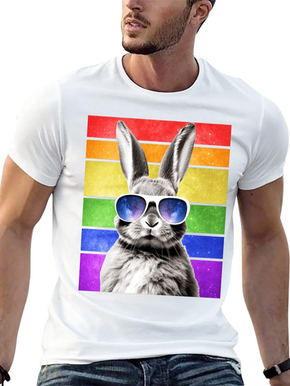 Rainbow Bunny Graphic Tee