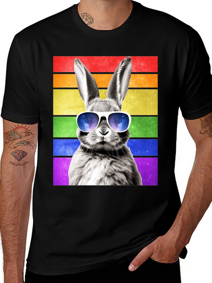 Rainbow Bunny Graphic Tee