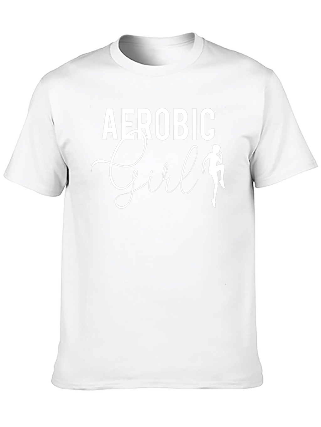 Aerobic Girl Black T-Shirt - Workout Fashion