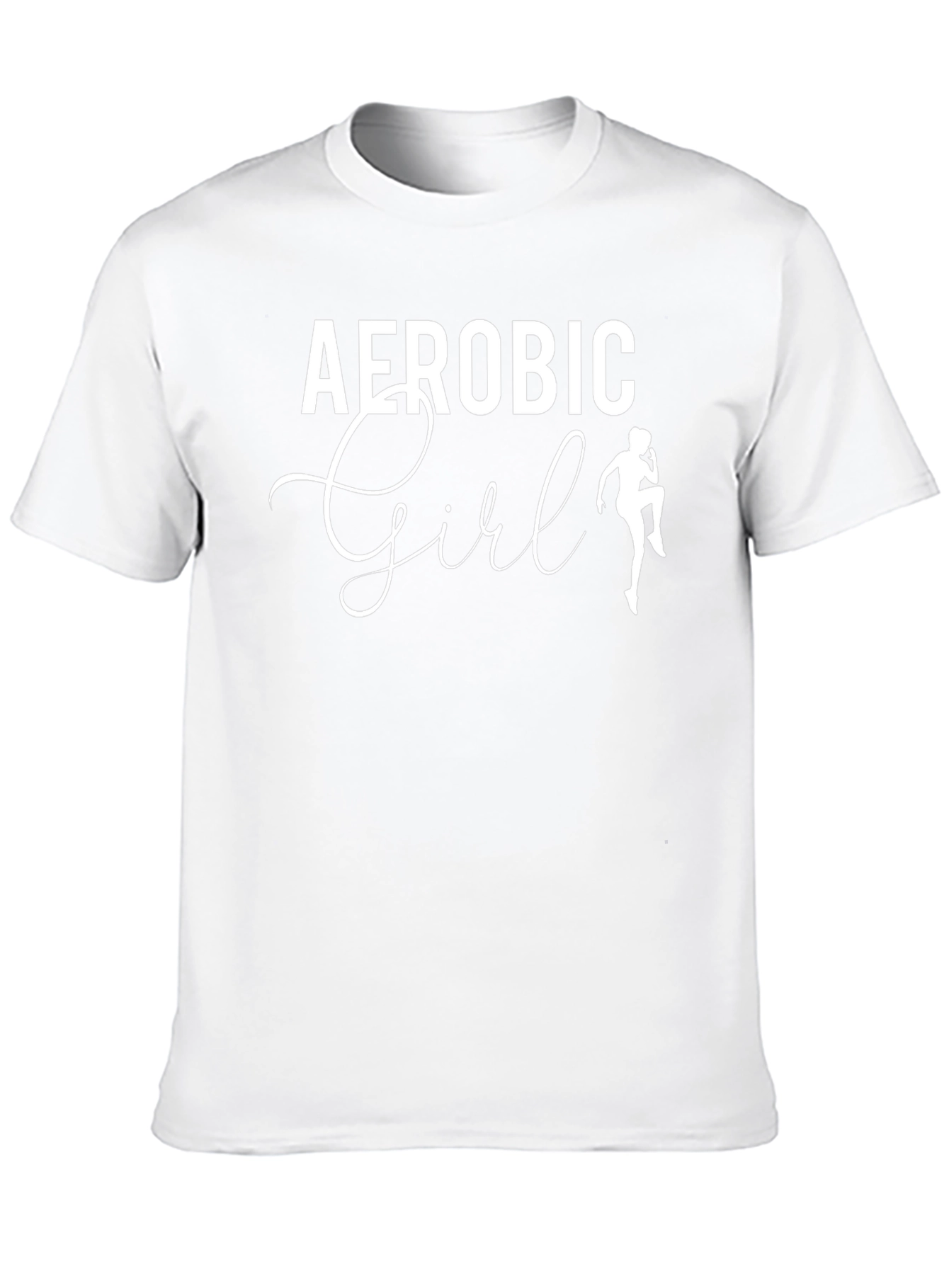 Aerobic Girl Black T-Shirt - Workout Fashion