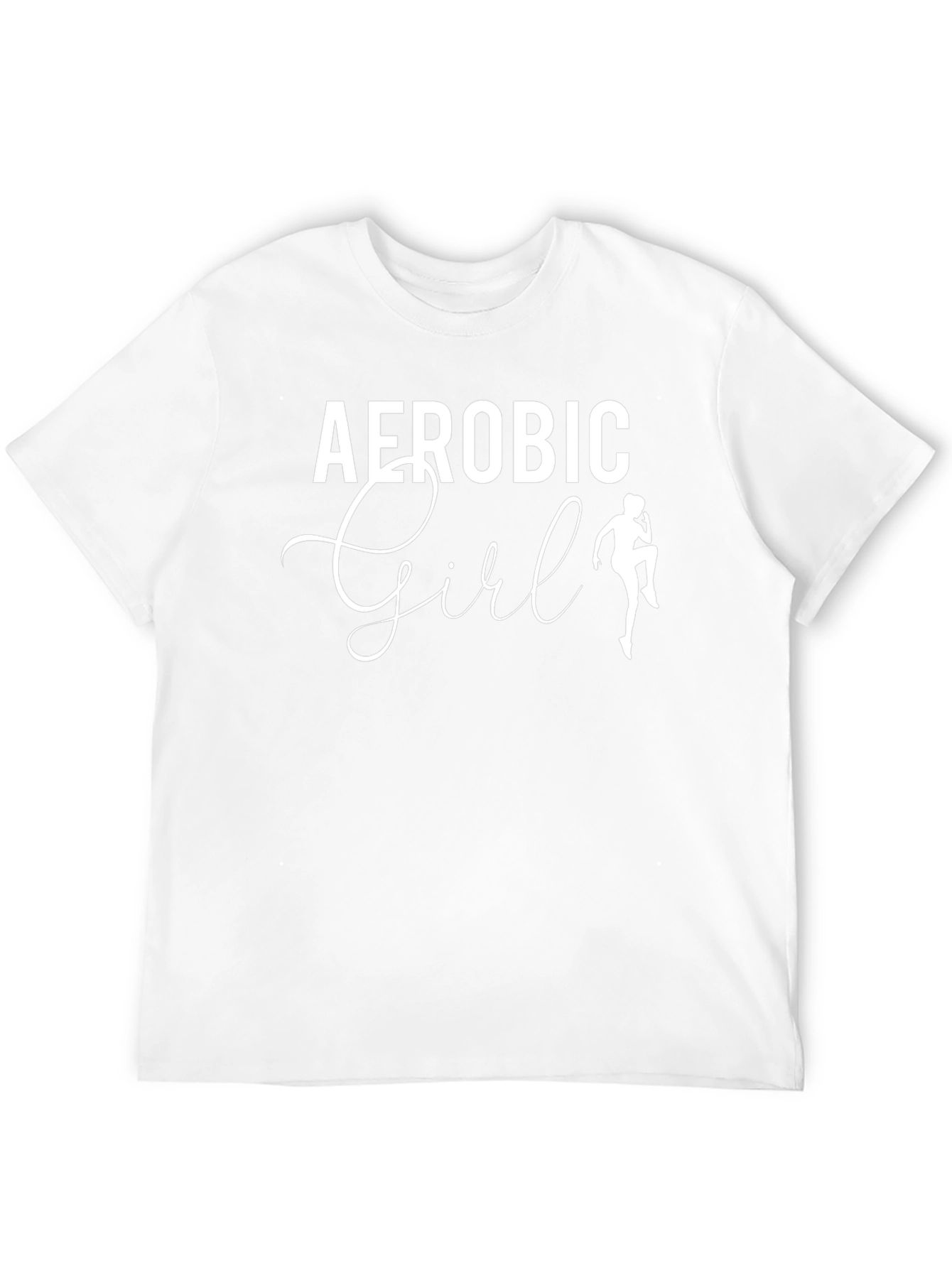 Aerobic Girl Black T-Shirt - Workout Fashion