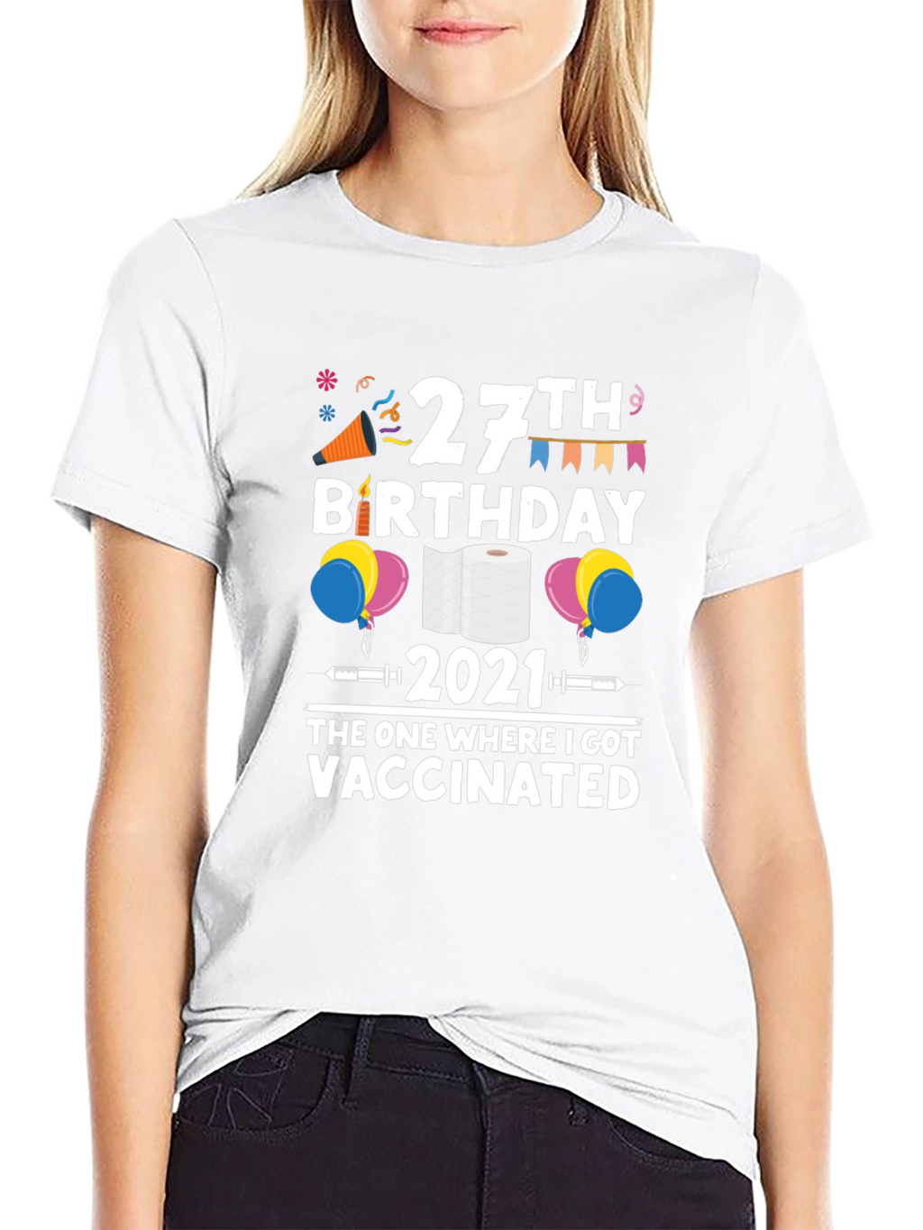 27th Birthday 2021 Vaccinated T-Shirt