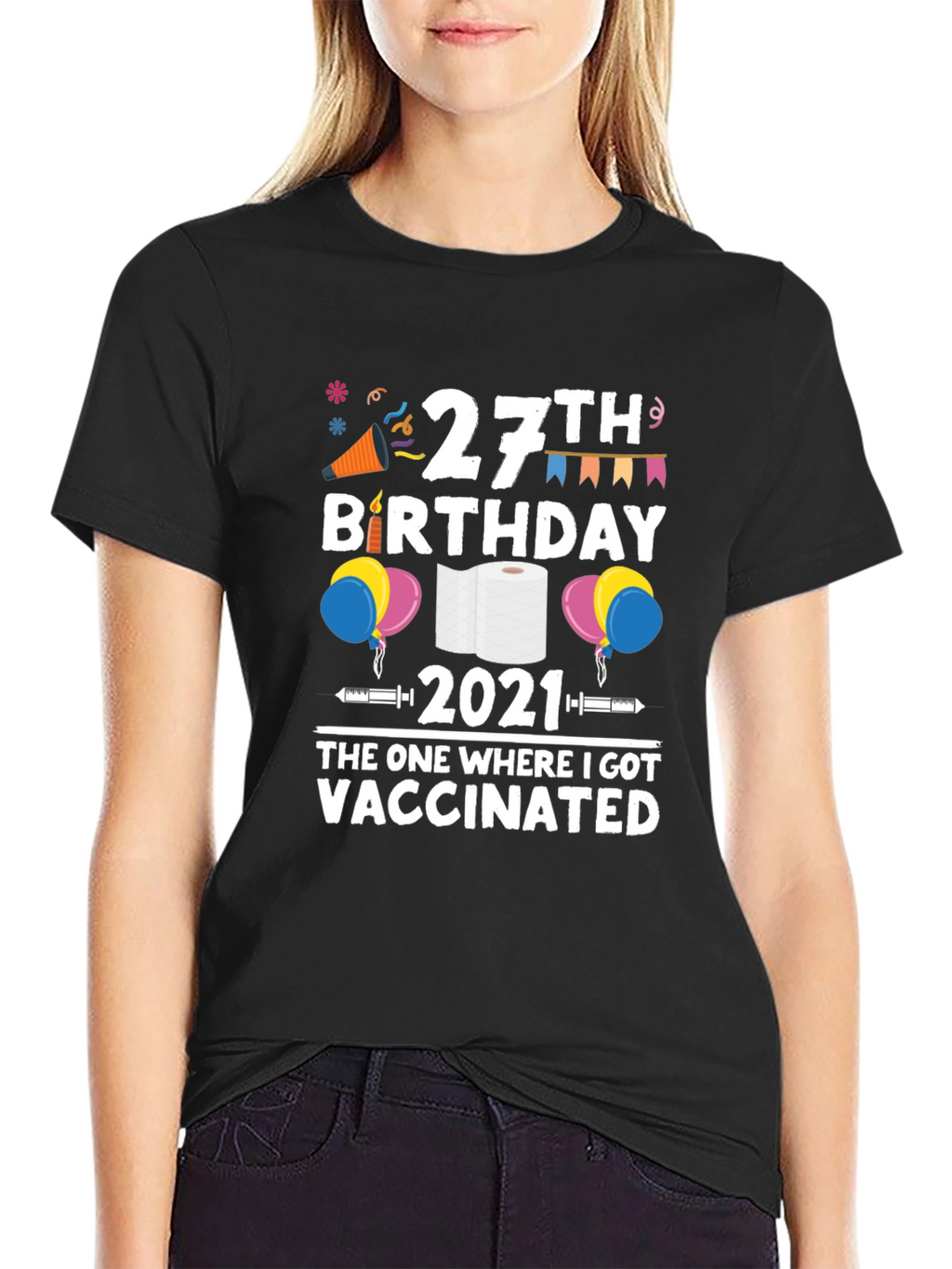 27th Birthday 2021 Vaccinated T-Shirt