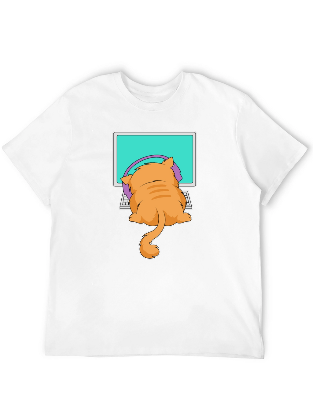 Cat Gamer T-Shirt - Funny Kitten Computer Tee