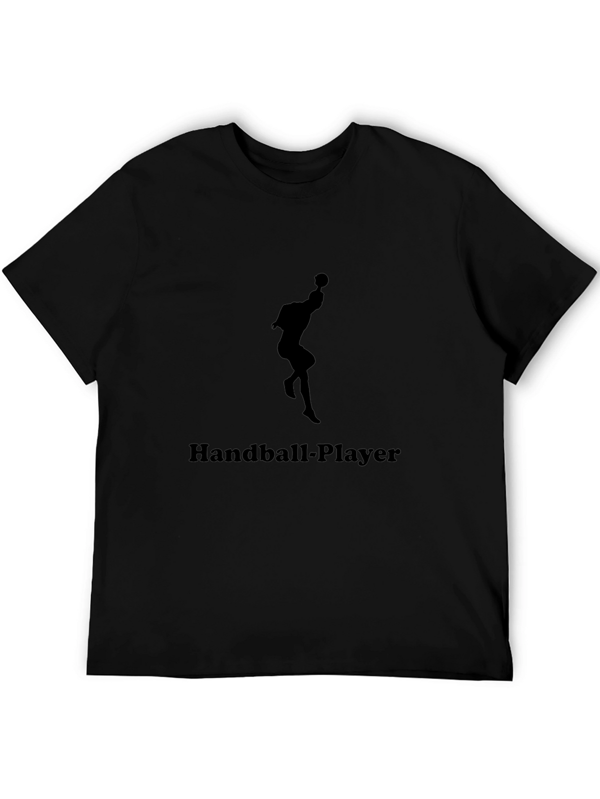 Handball Player Graphic Tee - Black