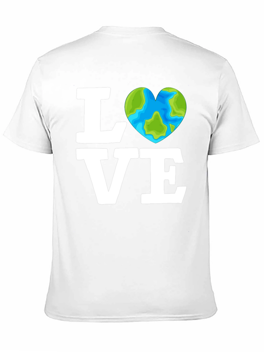 Love the Earth Tee - Heart Globe Graphic T-Shirt