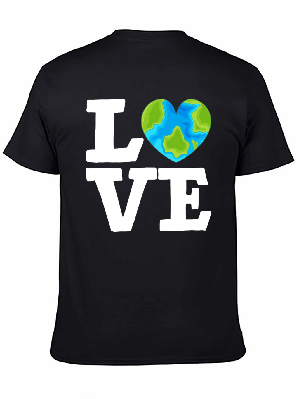 Love the Earth Tee - Heart Globe Graphic T-Shirt