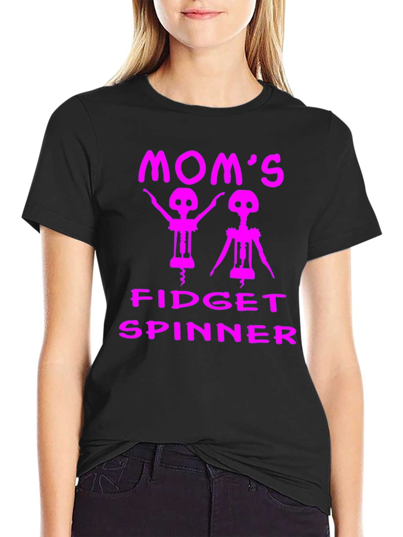 Moms Fidget Spinner Funny T-Shirt