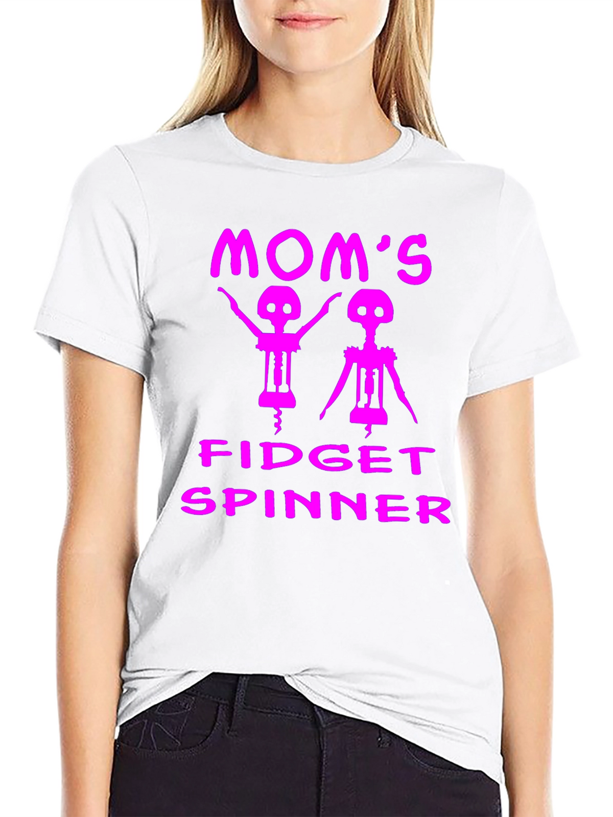 Moms Fidget Spinner Funny T-Shirt