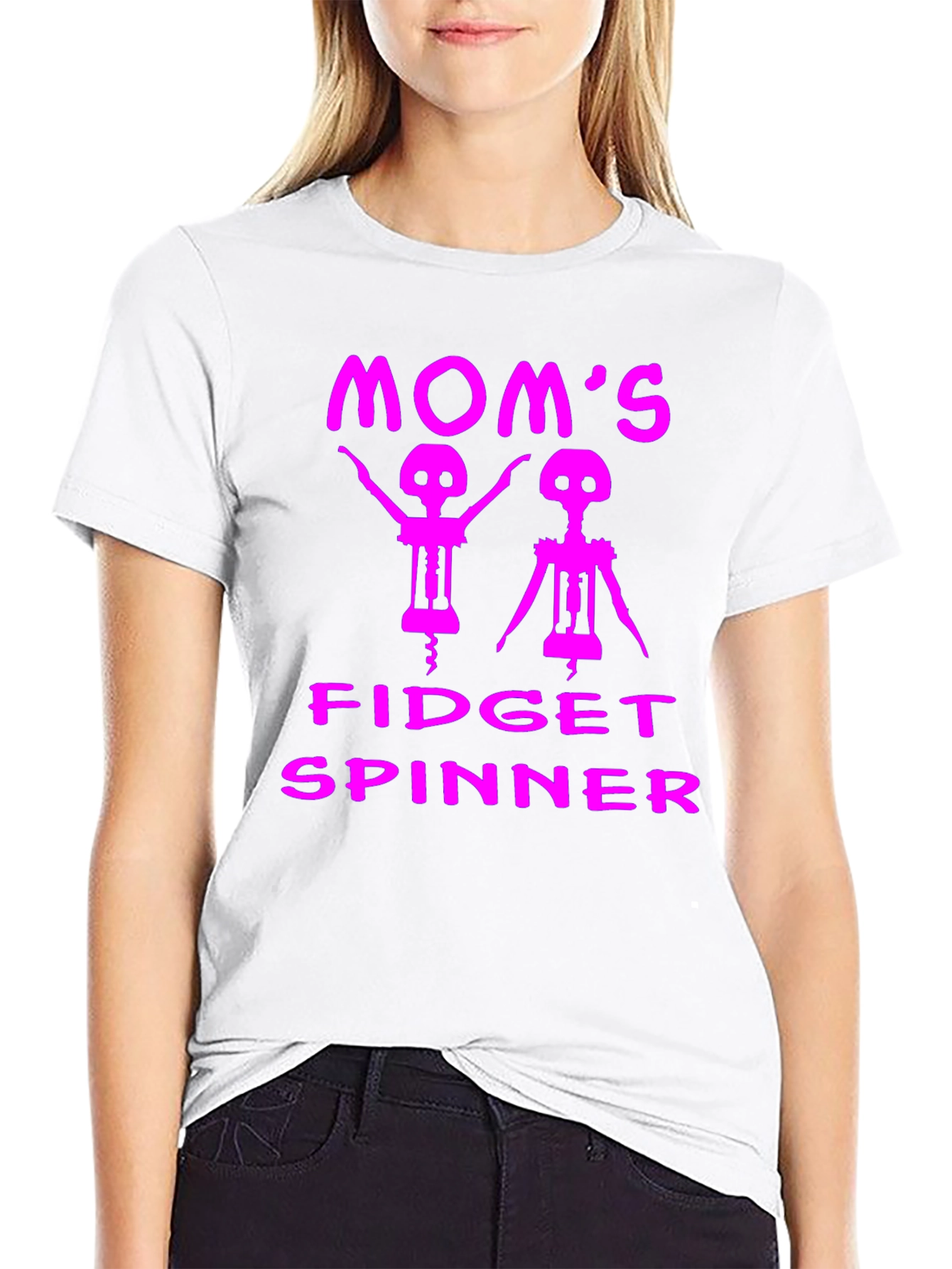 Moms Fidget Spinner Funny T-Shirt