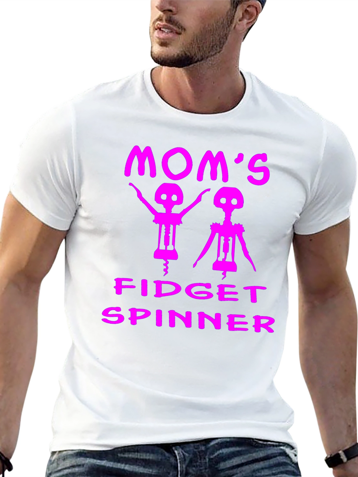 Moms Fidget Spinner Funny T-Shirt