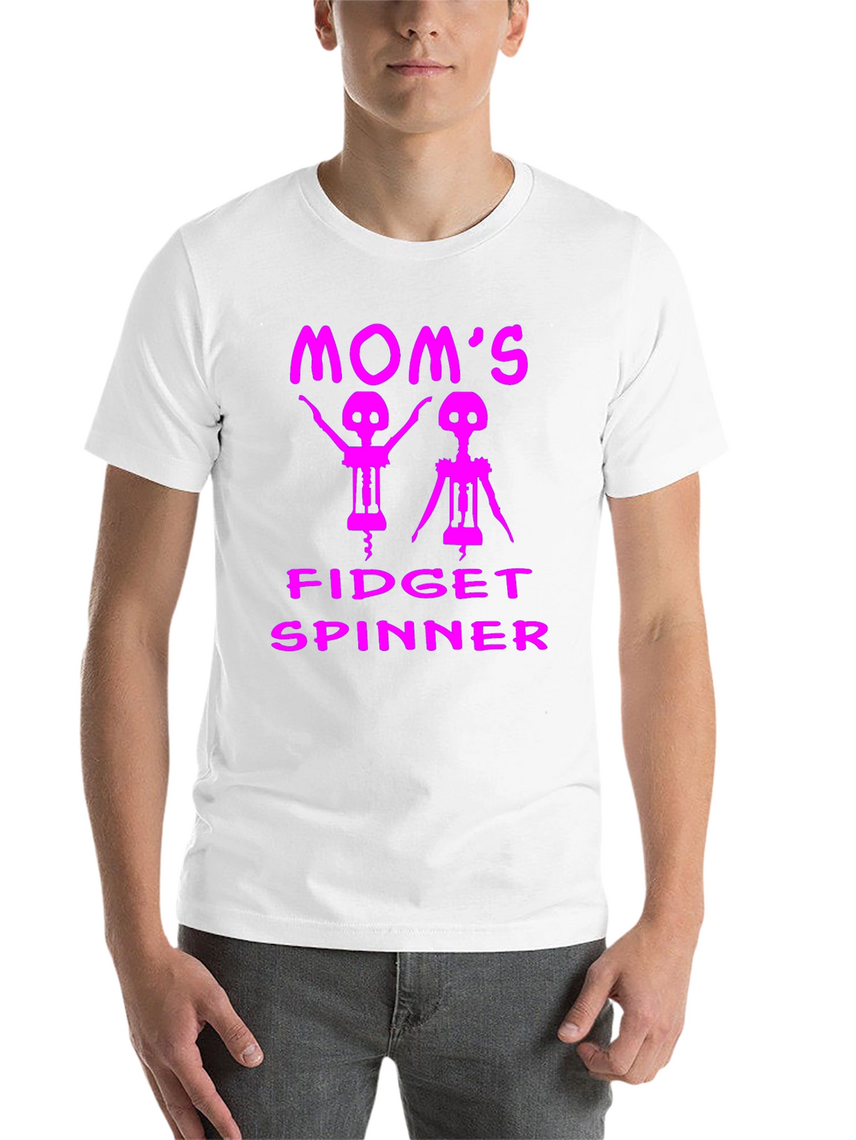 Moms Fidget Spinner Funny T-Shirt