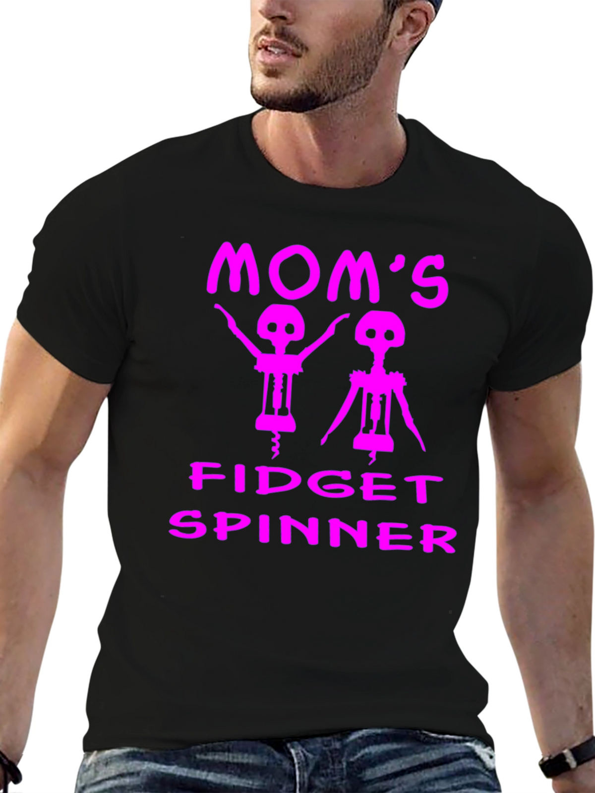 Moms Fidget Spinner Funny T-Shirt