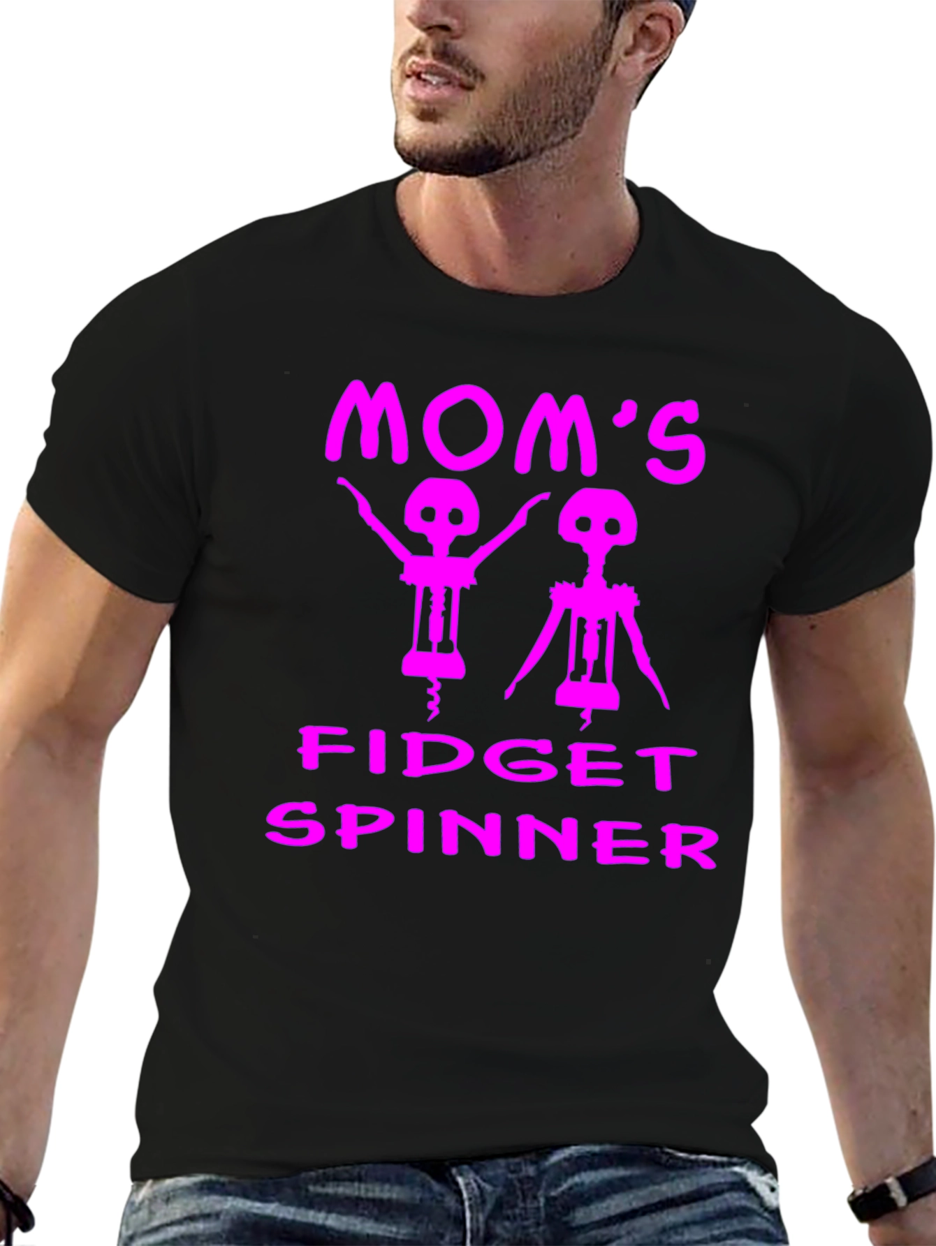 Moms Fidget Spinner Funny T-Shirt
