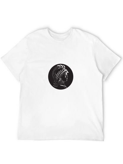 Spartan Warrior Graphic T-Shirt - Black