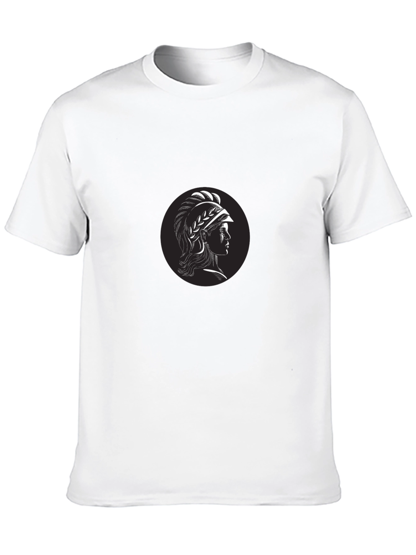 Spartan Warrior Graphic T-Shirt - Black