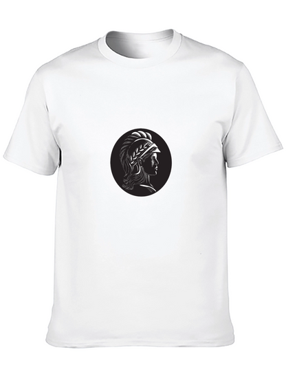 Spartan Warrior Graphic T-Shirt - Black