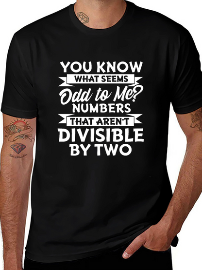 Funny Math T-Shirt - Odd Numbers Humor Tee