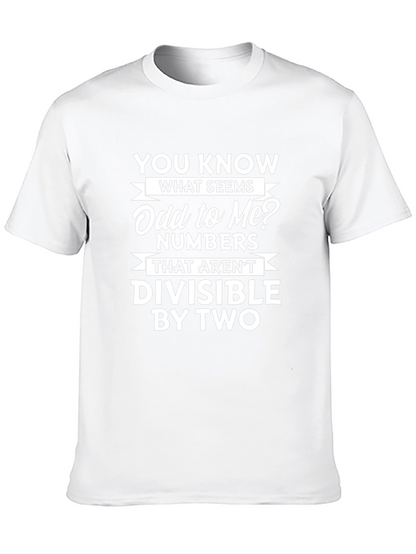 Funny Math T-Shirt - Odd Numbers Humor Tee