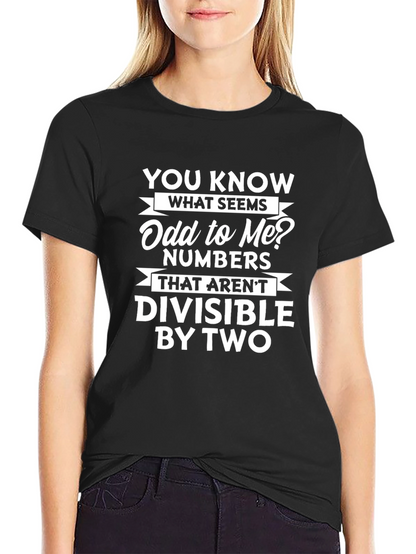 Funny Math T-Shirt - Odd Numbers Humor Tee
