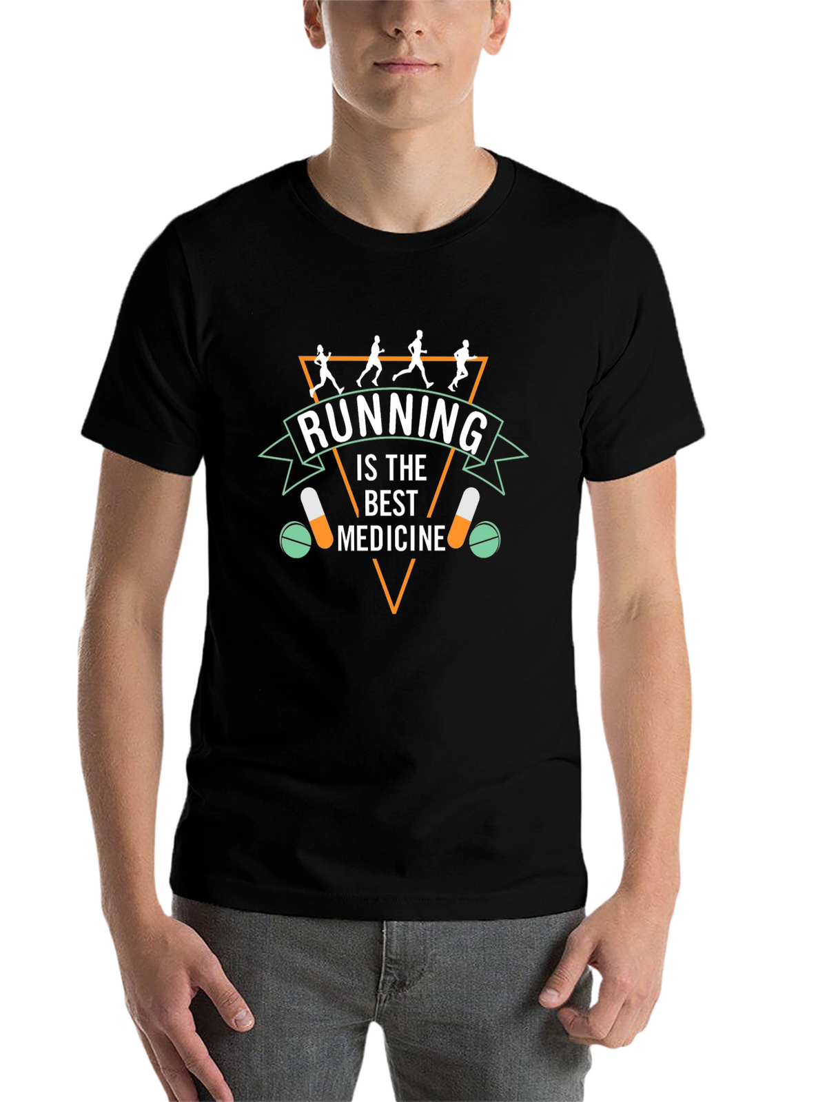 Running is the Best Medicine Graphic Tee