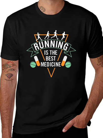 Running is the Best Medicine Graphic Tee