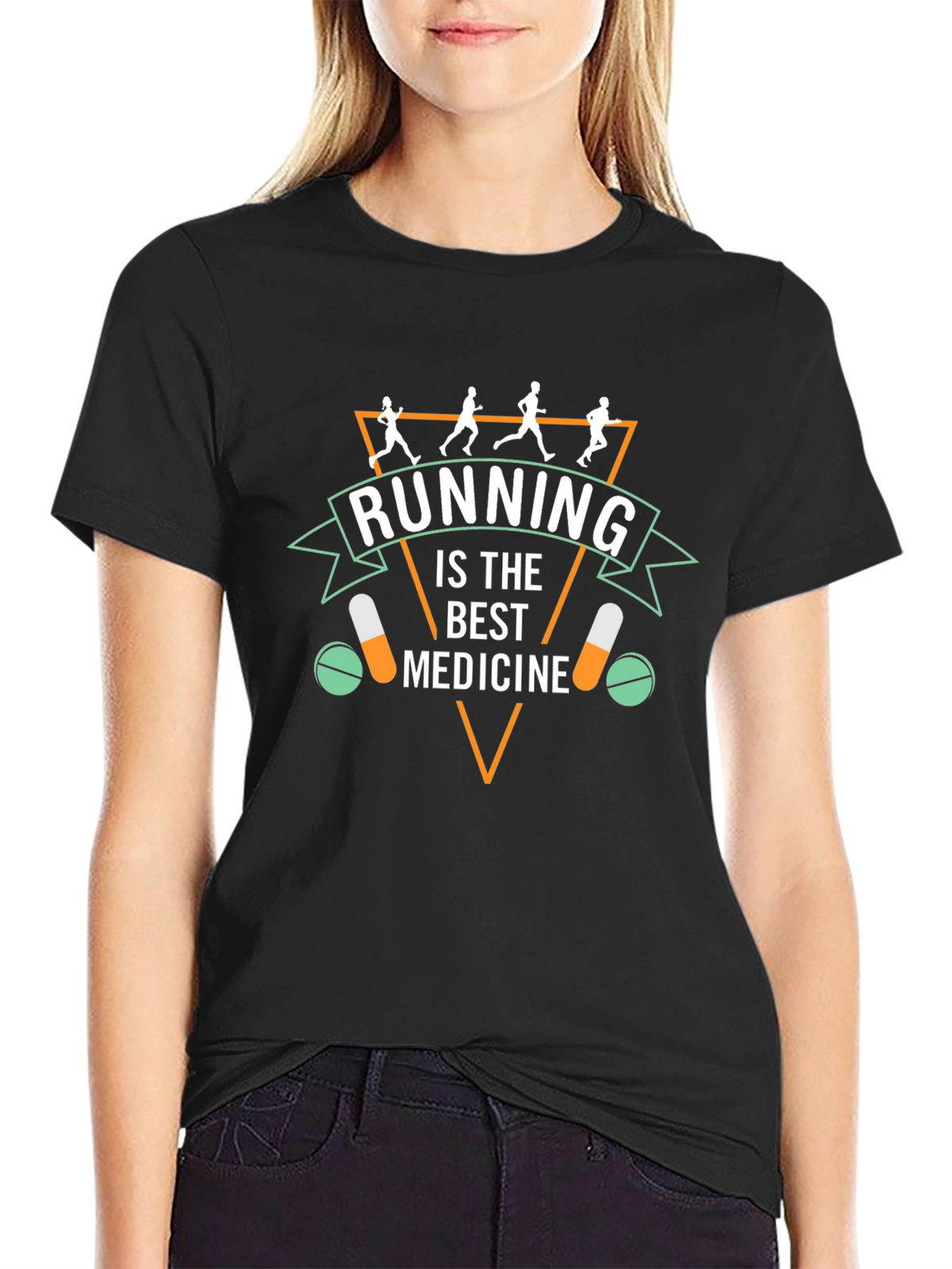 Running is the Best Medicine Graphic Tee