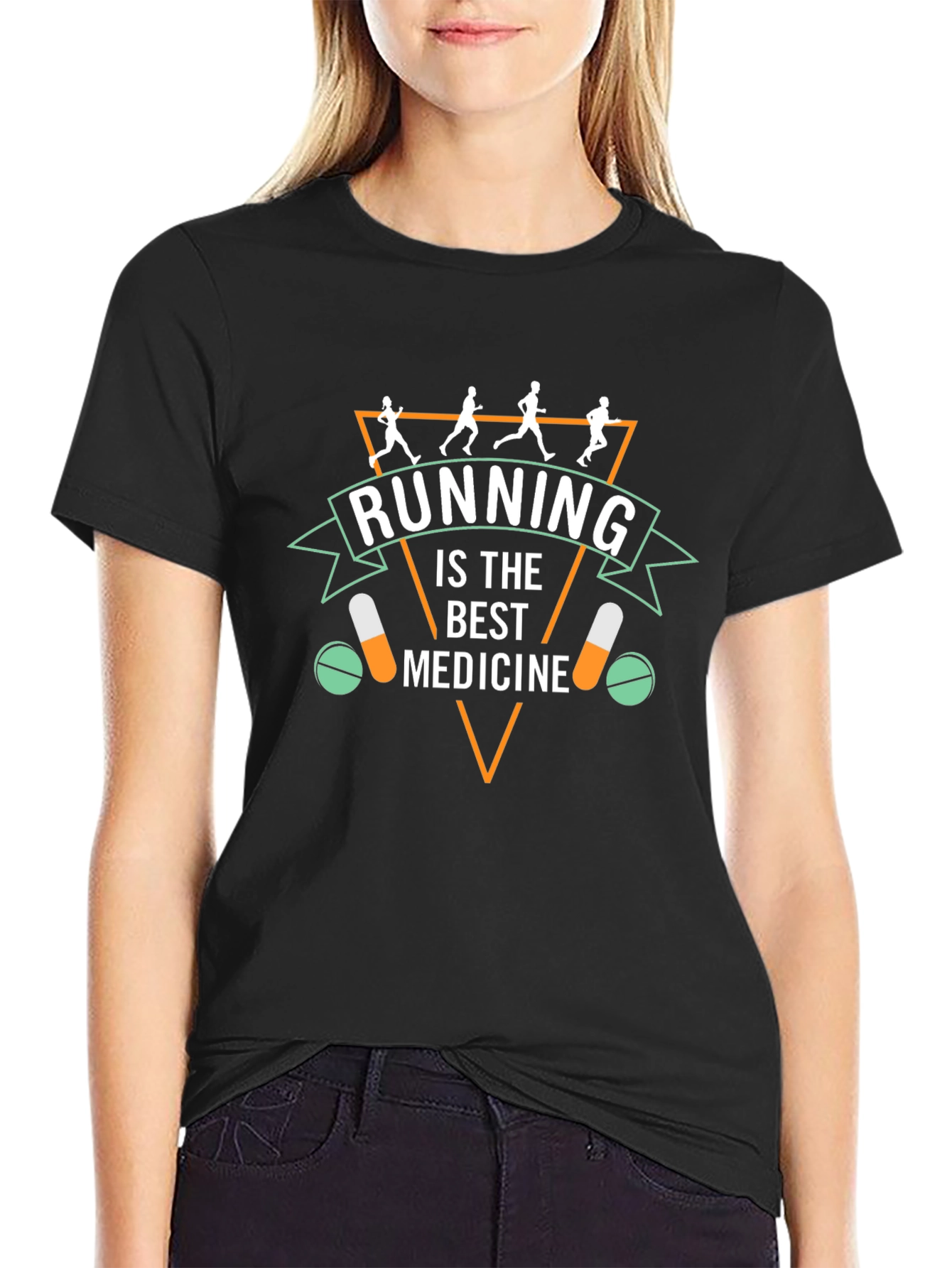 Running is the Best Medicine Graphic Tee