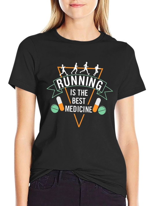 Running is the Best Medicine Graphic Tee