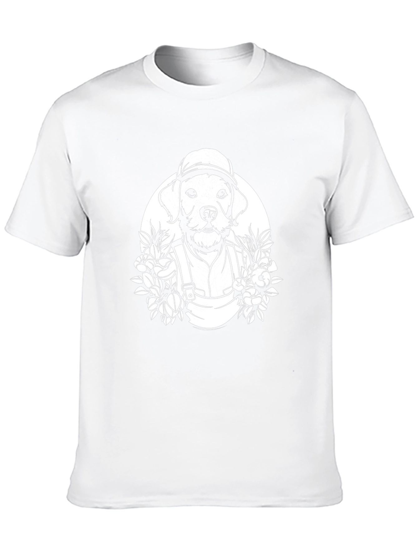 Dog Gardener Graphic T-Shirt - Black Cotton Tee