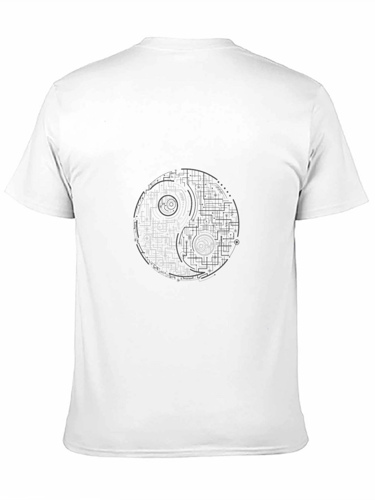 Tech Yin Yang Graphic T-Shirt