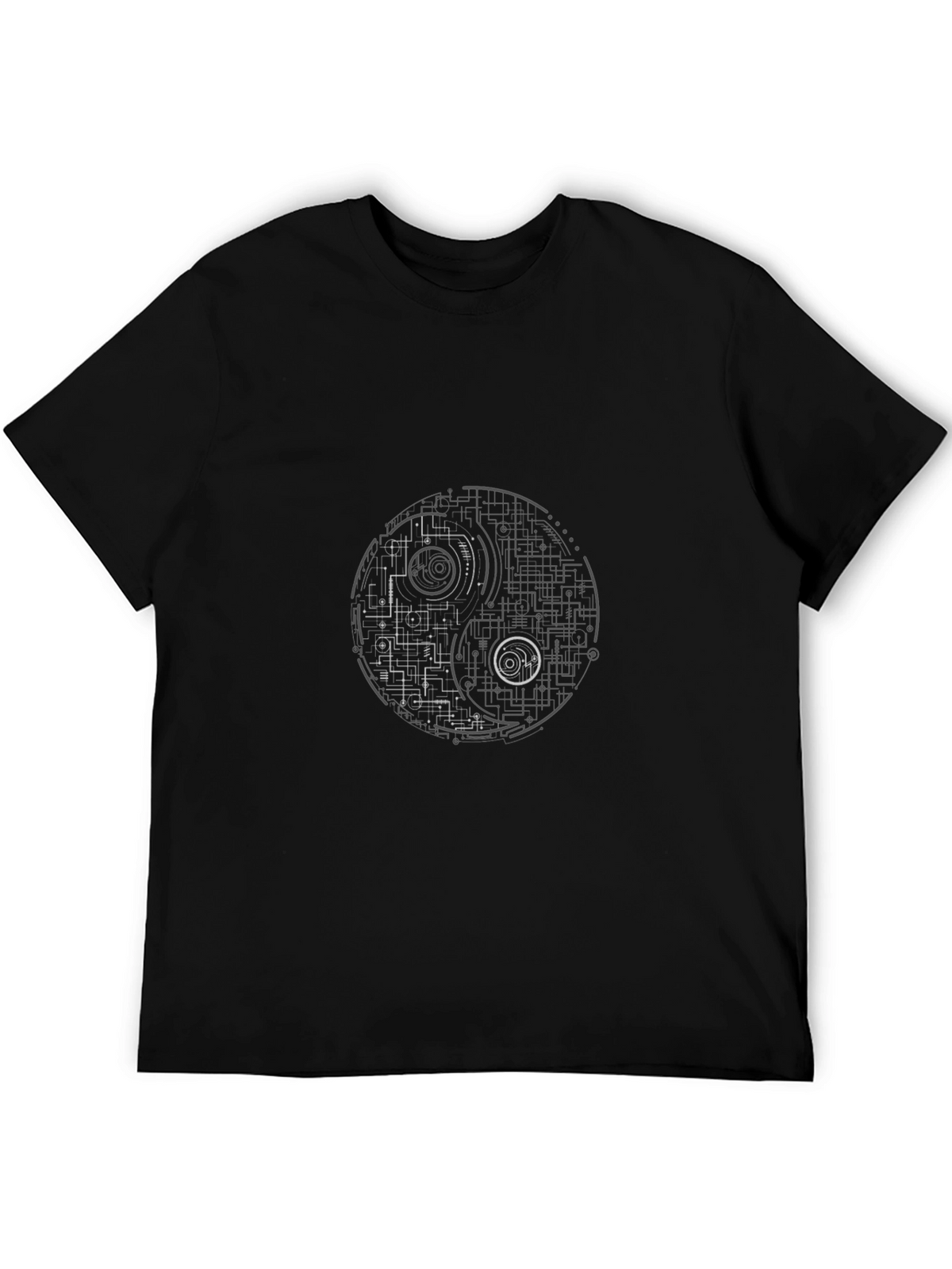 Tech Yin Yang Graphic T-Shirt