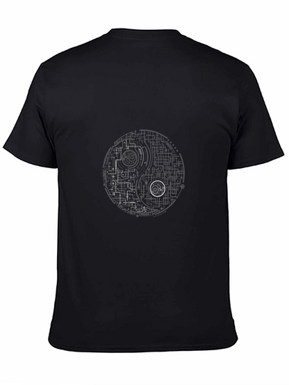Tech Yin Yang Graphic T-Shirt