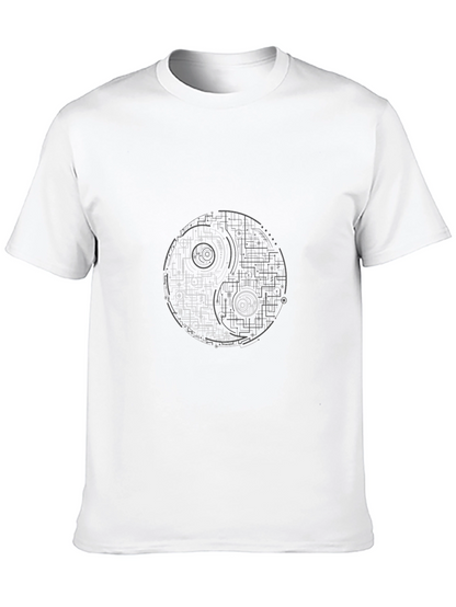 Tech Yin Yang Graphic T-Shirt