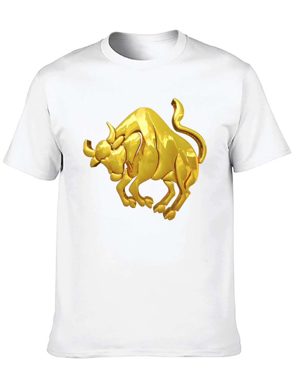 Golden Bull Graphic Black T-Shirt