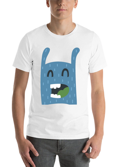 Funny Monster Graphic Black T-Shirt