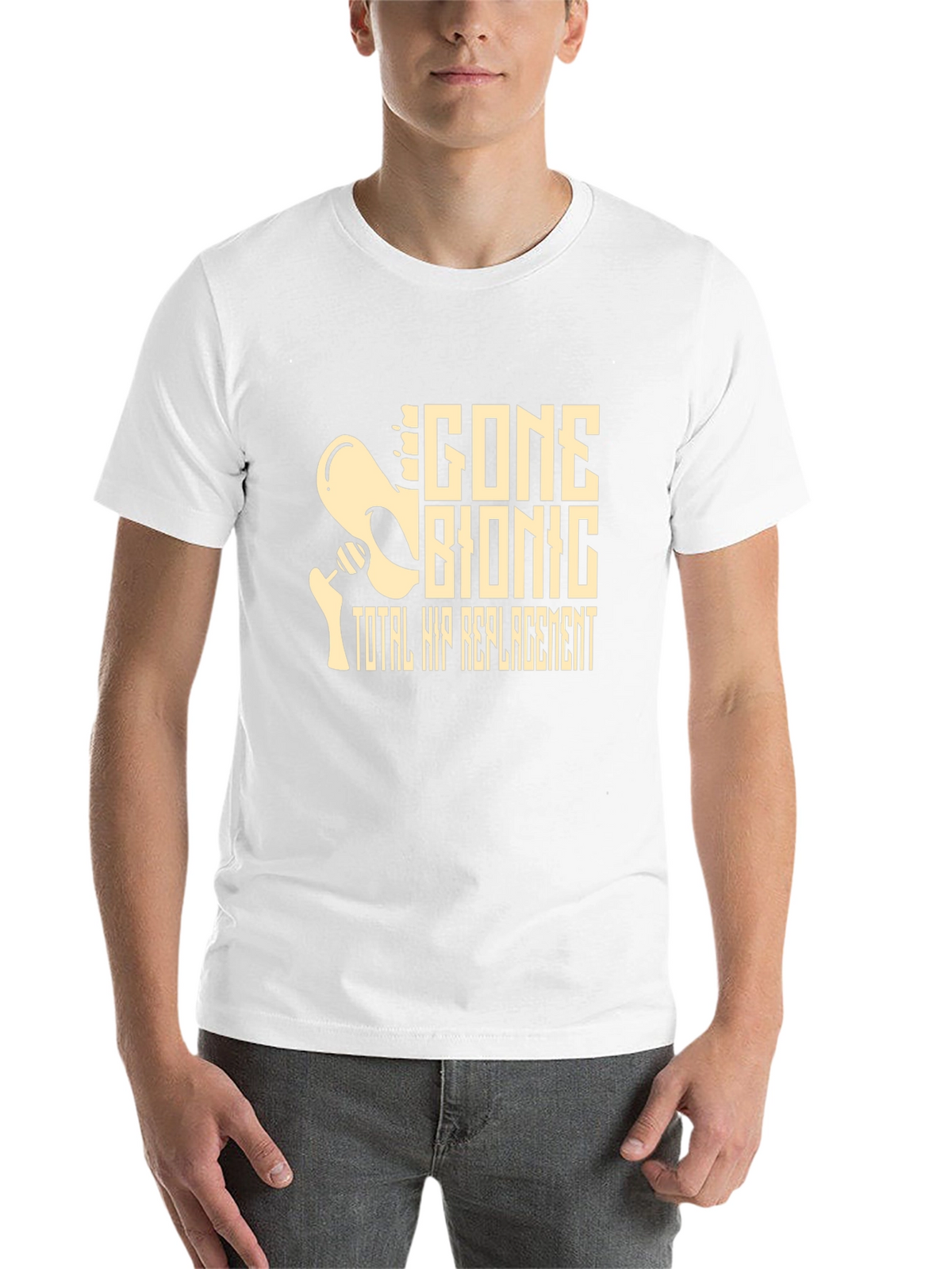 Gone Bionic Total Hip Replacement Graphic Tee