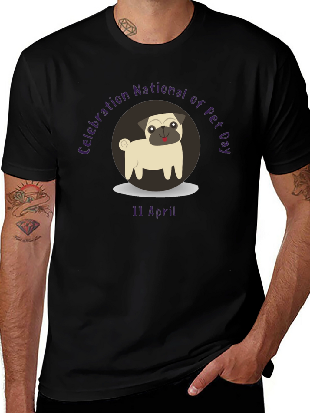 National Pet Day T-Shirt - Pug