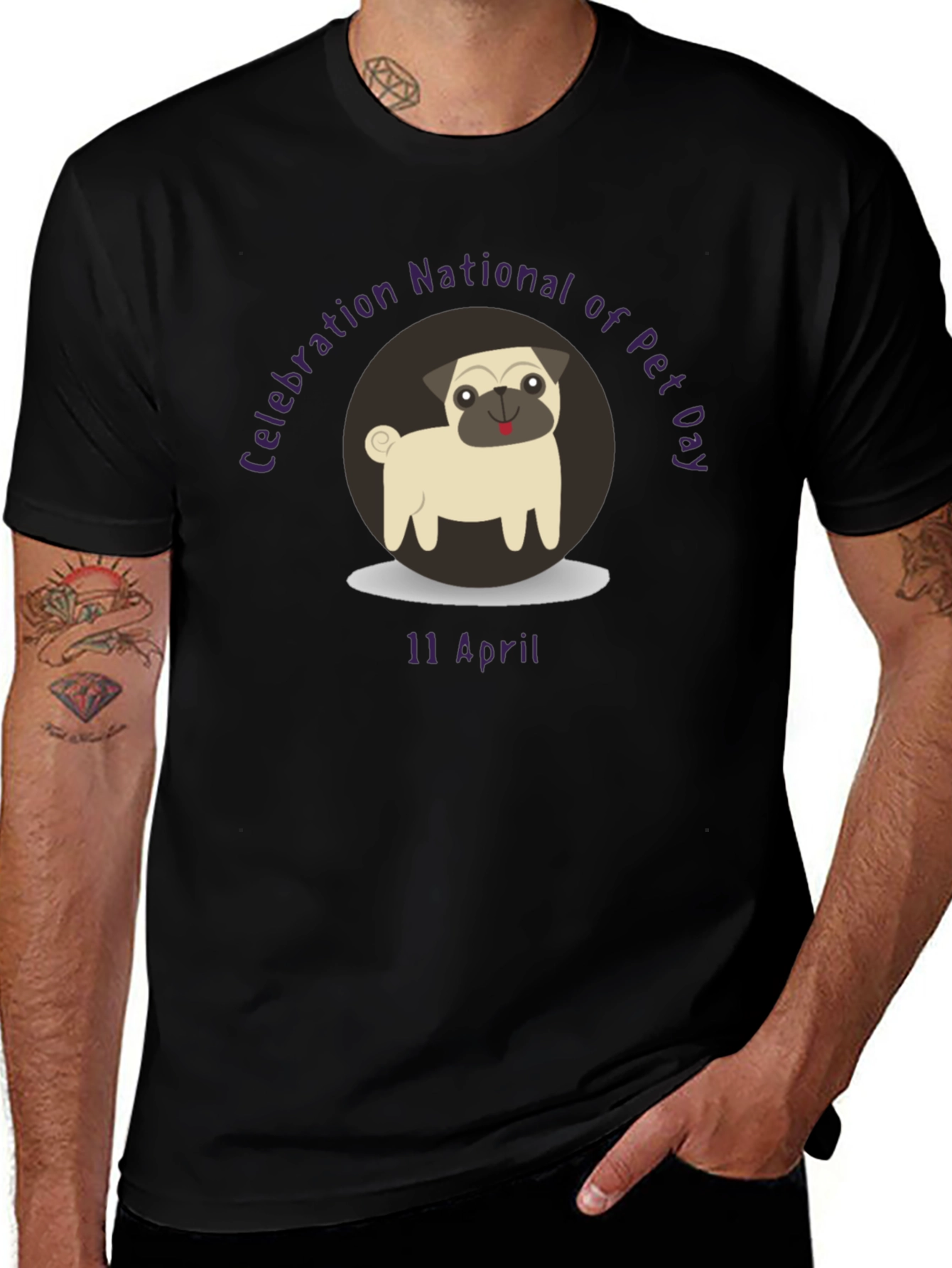 National Pet Day T-Shirt - Pug