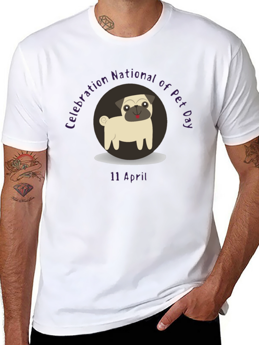 National Pet Day T-Shirt - Pug